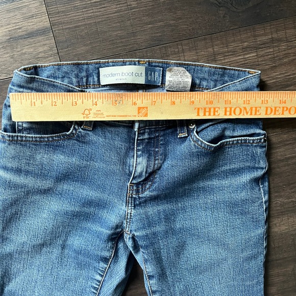 GAP Women's Modern Bootcut Jeans Size 2 Ankle Blue Cotton Denim Stretch Boot Leg - Picture 9 of 9